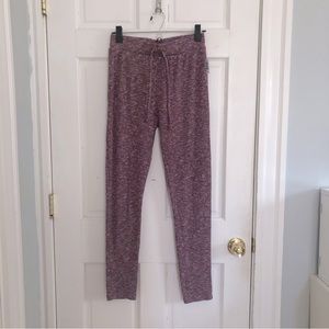 Gymshark Purple Heathered Knit Sweatpants / Leggings